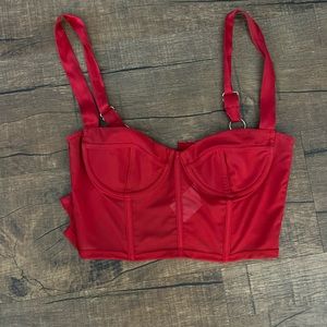 red corset top 🔥